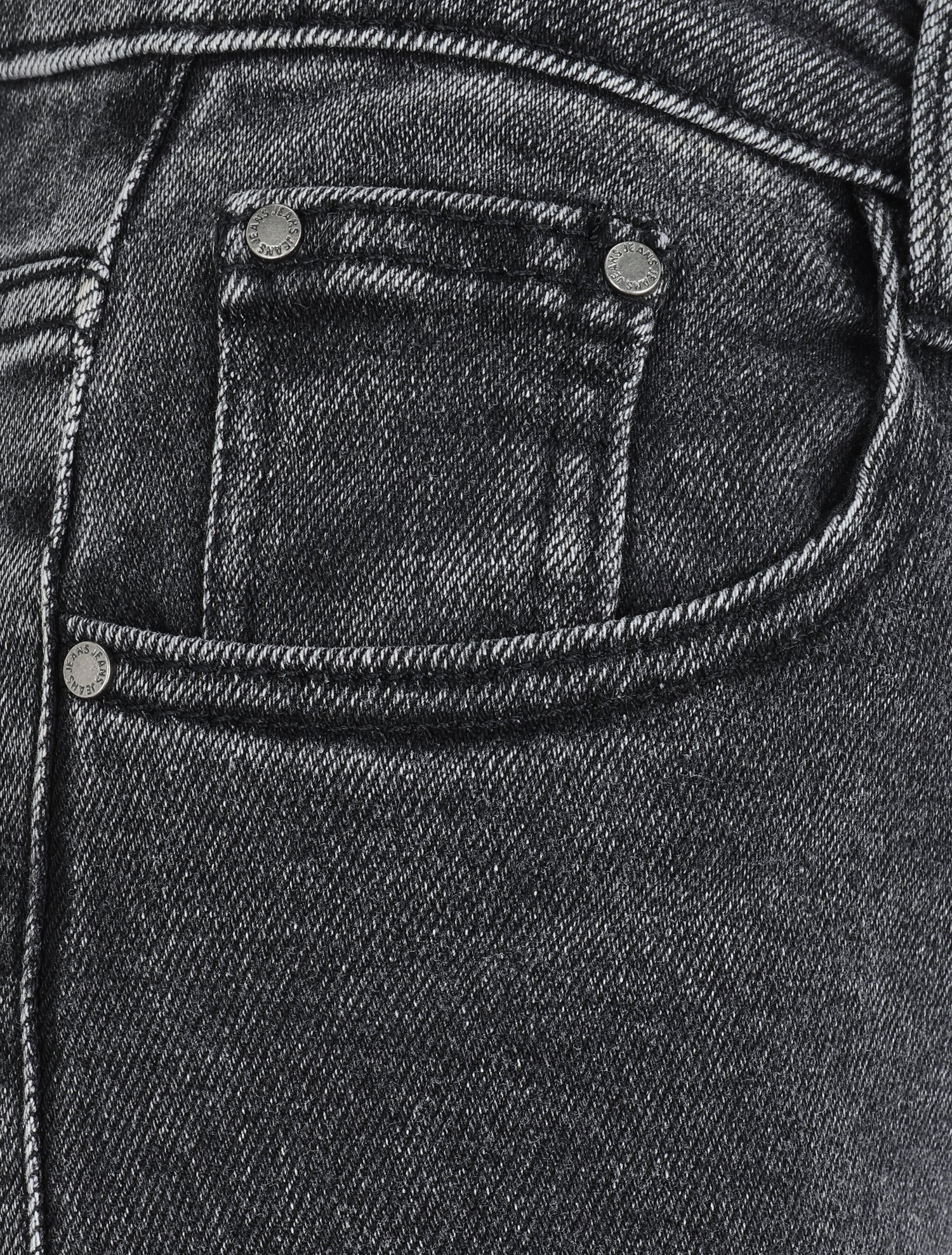 Jean droit à taille standard - Gris foncé - 3