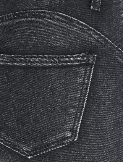 Jean flare à bords boutonnés - Gris foncé - 3