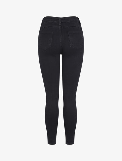 Jean ultra skinny à taille standard - Noir - 2