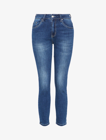 Jean boyfriend coupe slim délavé - Denim brut - 4