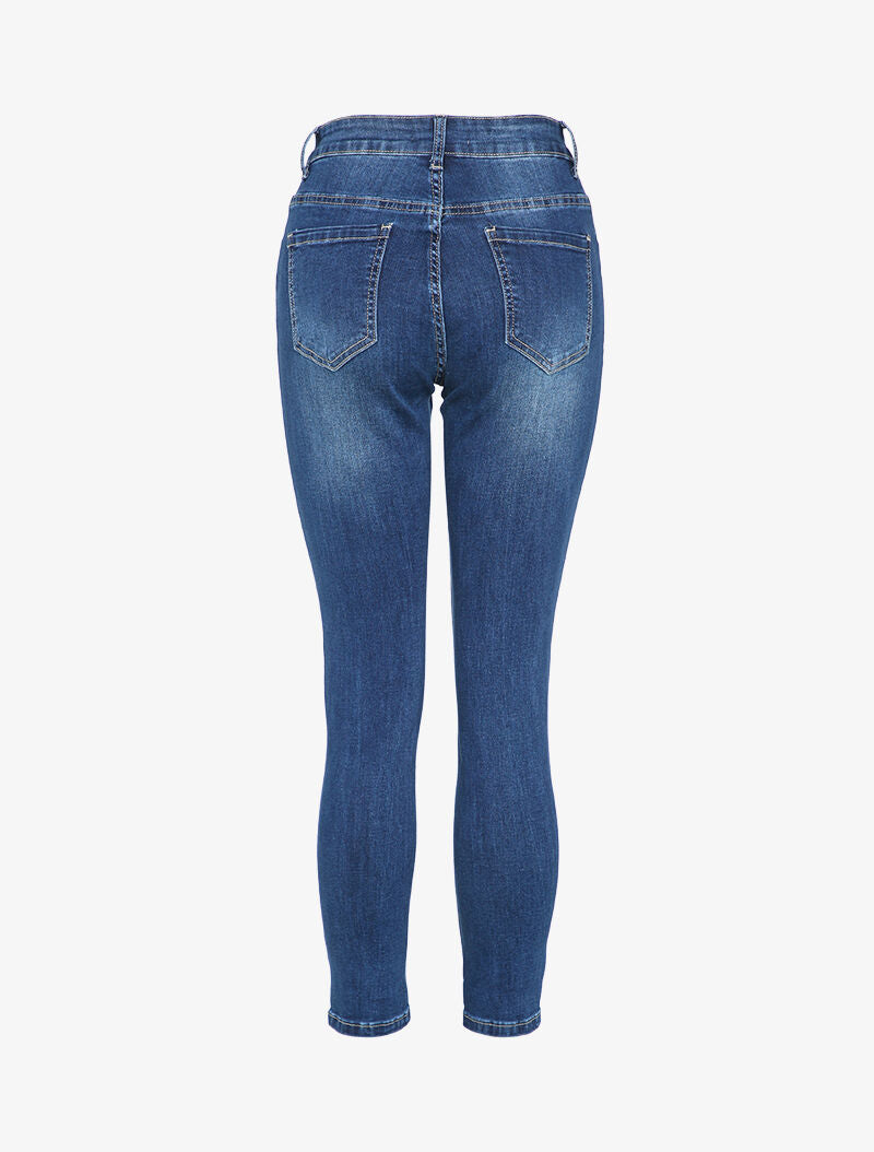 Jean boyfriend coupe slim délavé - Denim brut - 2