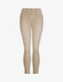 Jean réversible slim taille haute effet froissé imprimé fleuri - Beige - 6