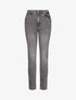 Jean grande taille slim à taille haute - Gris - 4