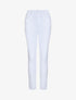 Jean grande taille slim uni à taille haute - Blanc - 4