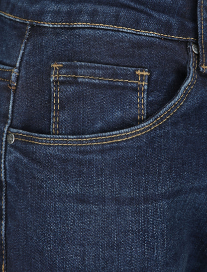 Jean grande taille flare à taille haute - Denim foncé - 3