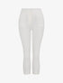 Pantalon stretch uni - Blanc - 1