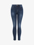 Jean grande taille skinny à taille haute - Bleu foncé - 4