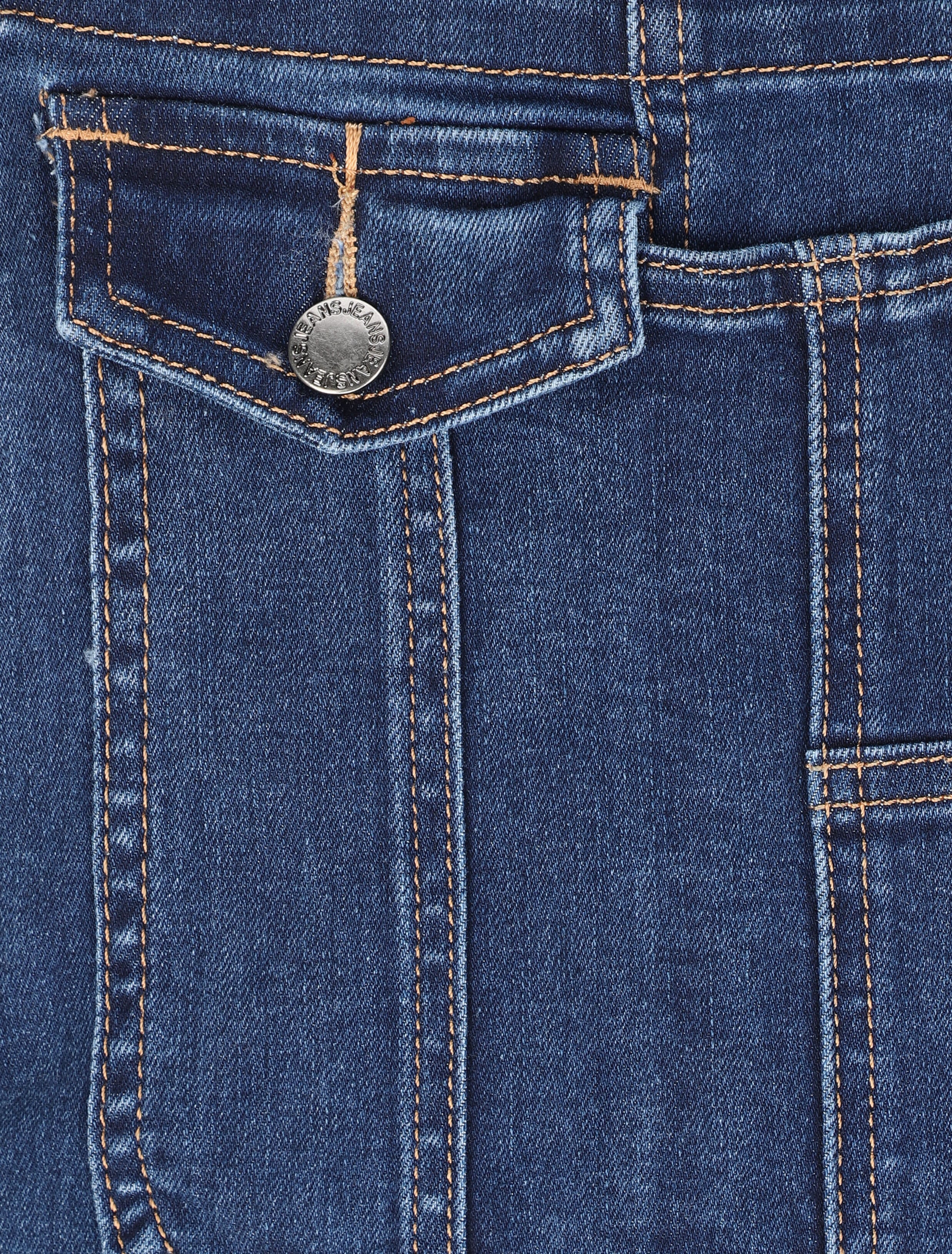 Salopette en jean skinny - Bleu - 4