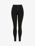 Jean skinny taille haute élastiquée - Noir - 4