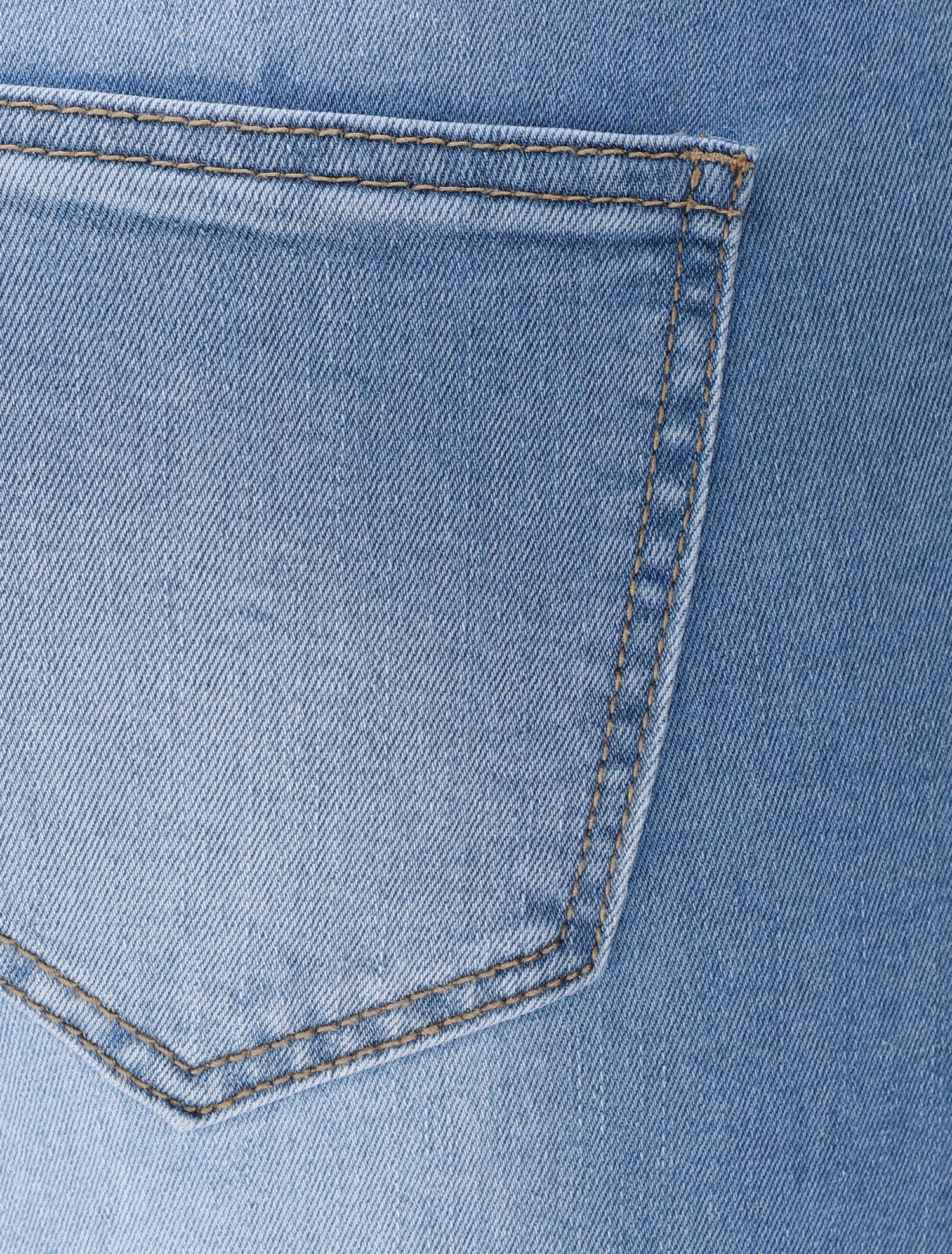 Jean slim taille standard élastiquée - Bleu - 3