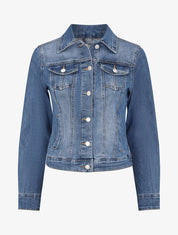 Veste en jean coupe droite - Bleu denim - 4