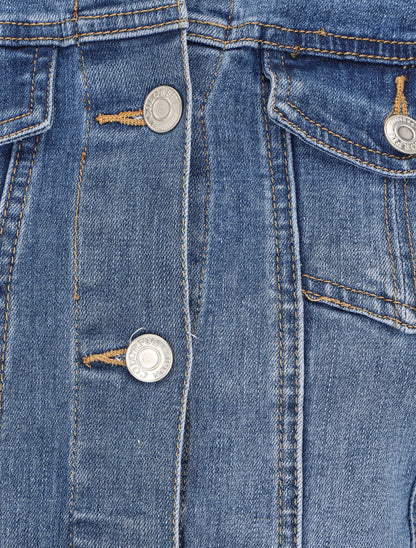 Veste en jean coupe droite - Bleu denim - 3