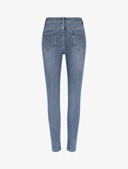 Jean stretch coupe skinny - Bleu - 2