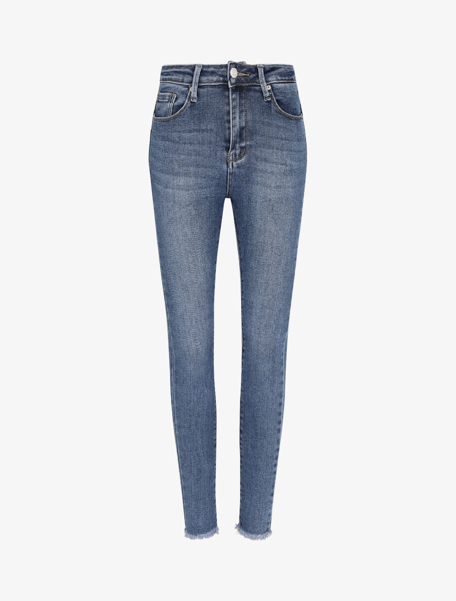 Jean push up stretch coupe skinny - Bleu - 4