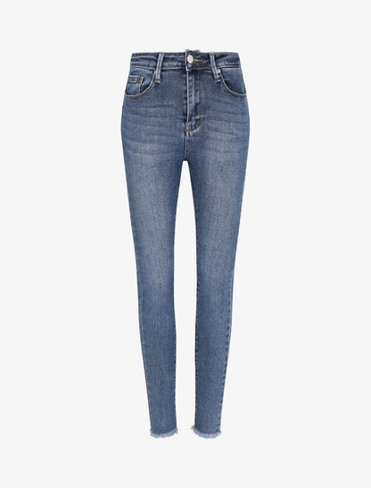 Jean push up stretch coupe skinny - Bleu - 4