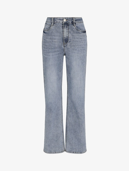 Jean coupe droite taille haute - Bleu clair - 4