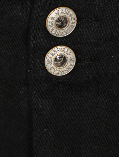Short trapèze à taille haute - Noir - 3
