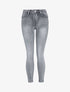 Jean skinny délavé - Gris - 1
