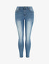 Jean slim delavé push up - Bleu denim - 1