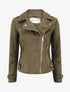 Veste style perfecto effet daim - Kaki - 4