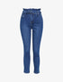 Jean mom taille empire à fronces - Bleu denim - 4