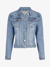 Veste en jean ajustée - Bleu denim - 1