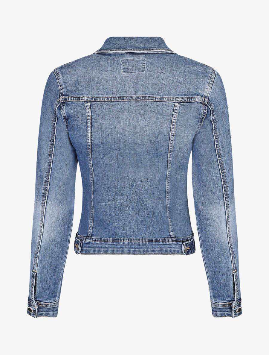 Veste en jean courte - Bleu - 2