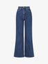 Jean ample coupe droite - Bleu - 1