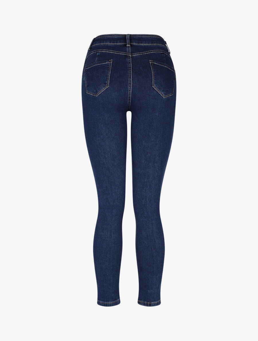 Jean slim push up - Bleu - 2