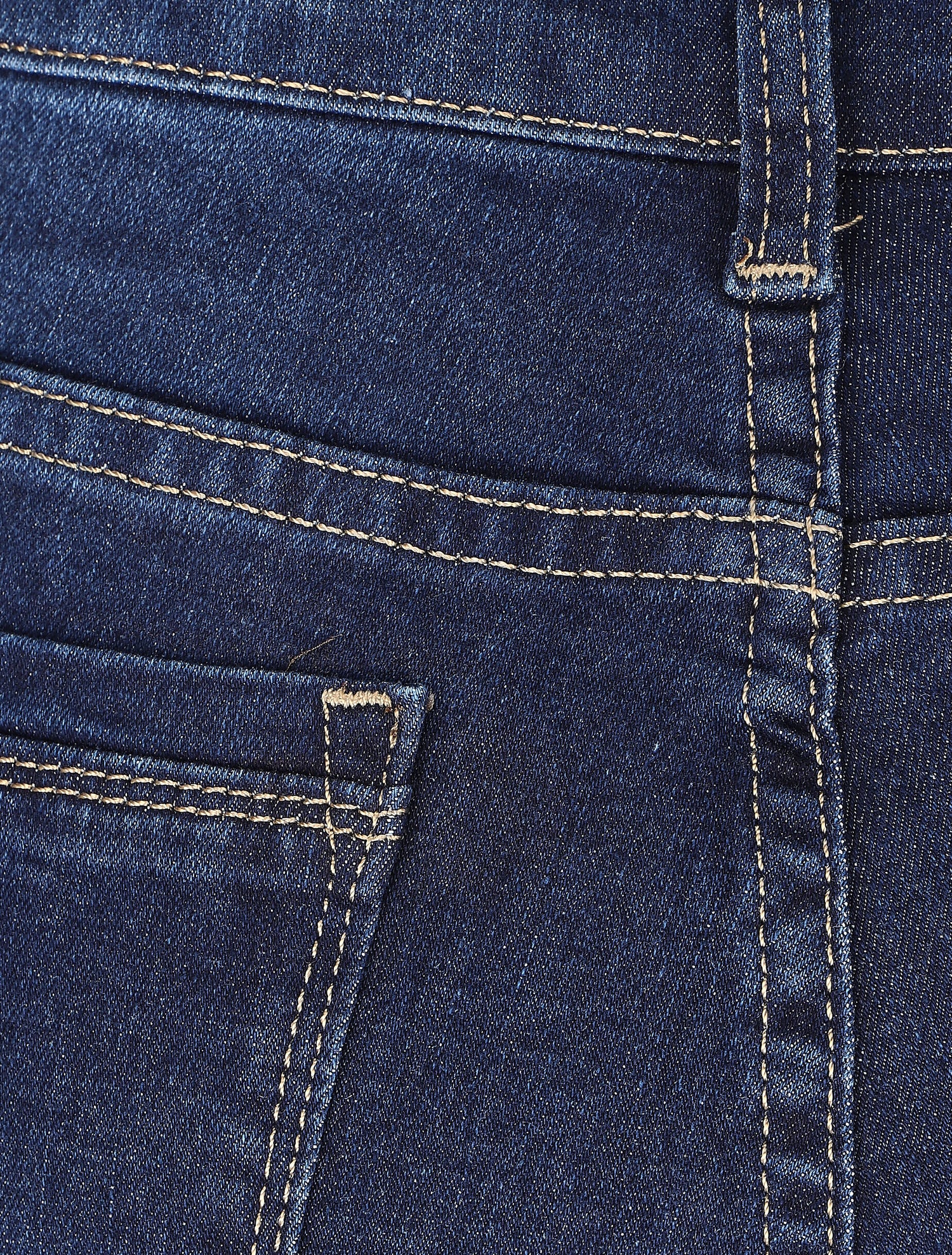 Jean slim taille haute - Bleu - 3
