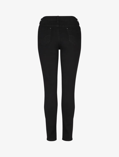 Jean grande taille coupe slim - Noir - 2