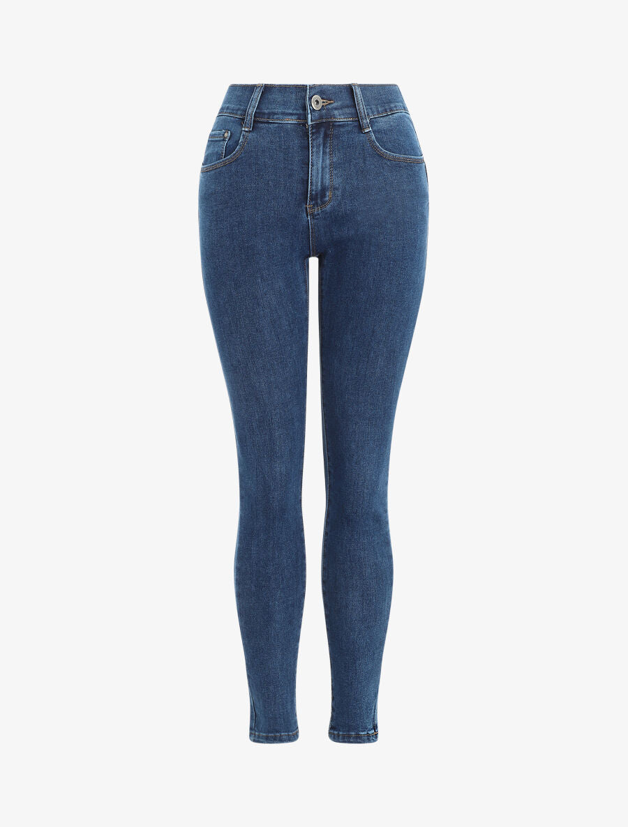 Jean push up coupe skinny - Bleu - 1