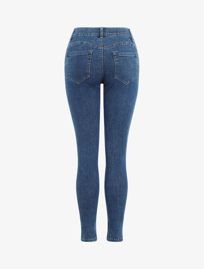 Jean push up coupe skinny - Bleu - 2