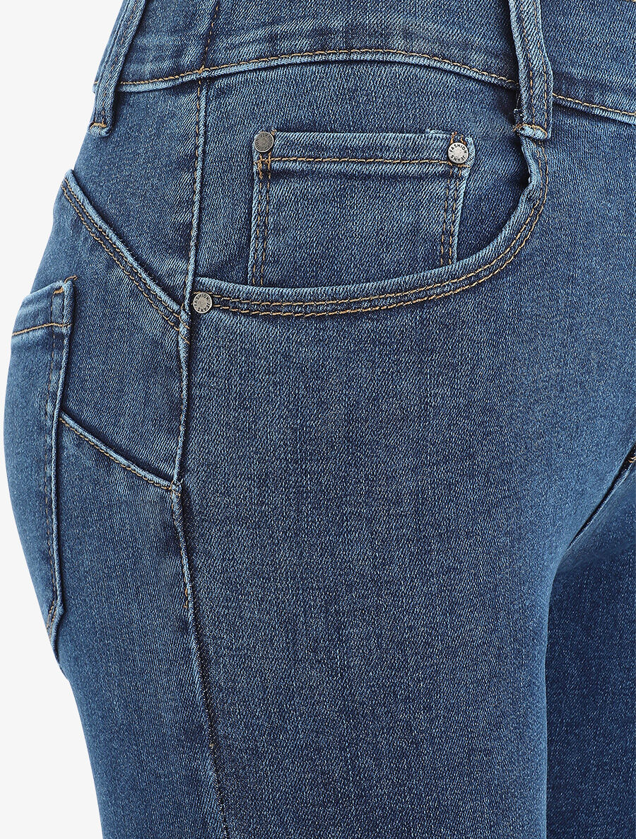Jean push up coupe skinny - Bleu - 3