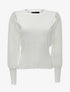 Pull à manches accordéon transparentes - Blanc - 1