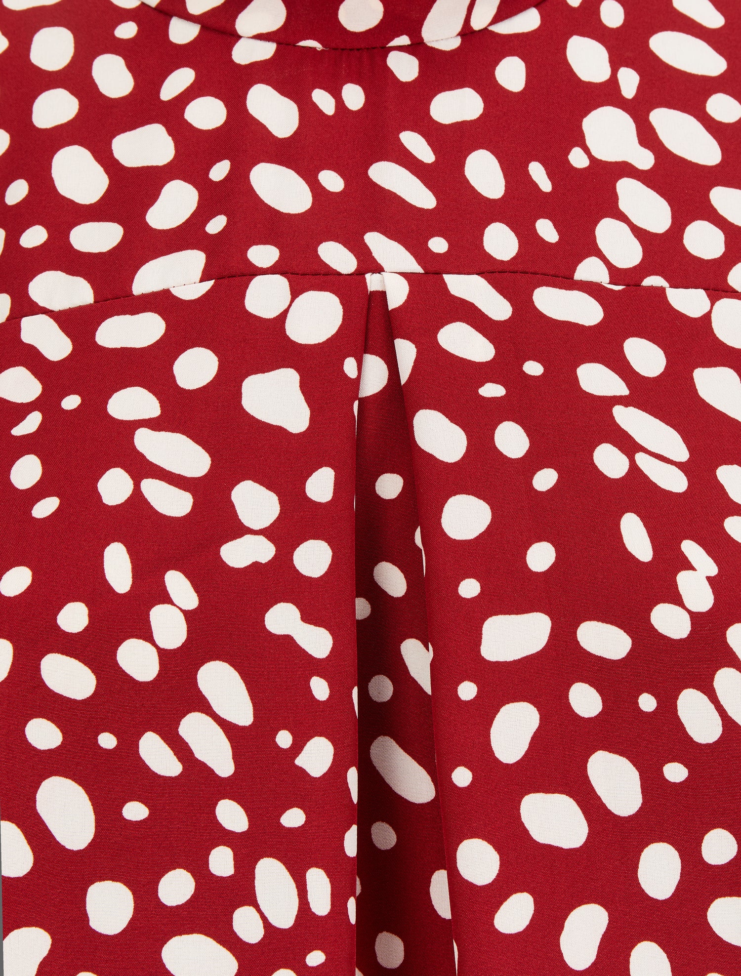 Top boule à imprimé dalmatien - Rouge - 3