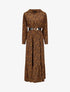 Robe longue bohème à imprimé fleuri - Marron - 1