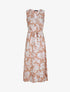 Robes longues à motifs fleurs graphiques - Rose/blanc - 1