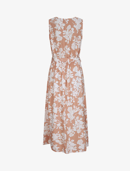 Robes longues à motifs fleurs graphiques - Rose/blanc - 2