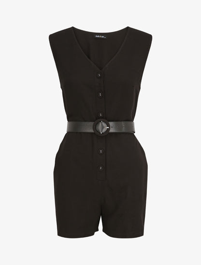 Combishort fluide - Noir - 1