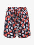 Short fluide imprimé feuilles d&