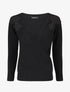 Pull cache-coeur à détail dentelle - Noir - 3
