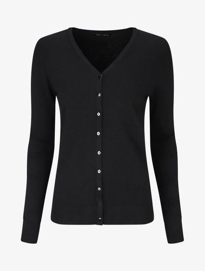 Gilet classique col V - Noir - 1