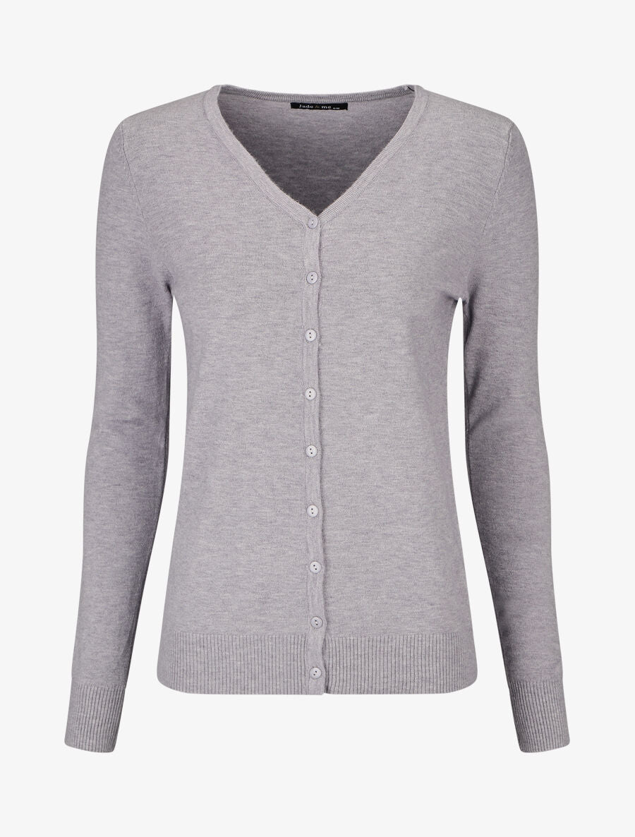 Gilet classique col V - Gris - 1