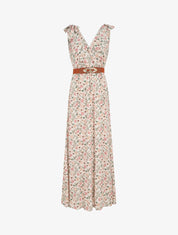 Robe longue sans manches imprimé fleurs d&