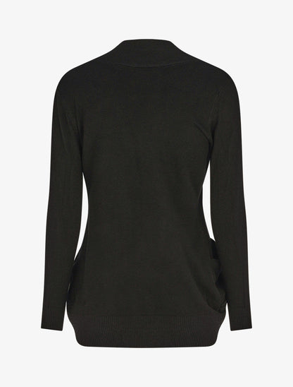 Gilet uni coupe droite - Noir - 2
