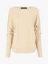 Pull uni à boutons décoratifs aux manches - Beige - 1