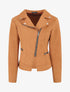 Veste style perfecto en suédine - Camel - 1