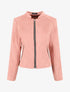Veste droite en suédine poches zippées - Rose - 1