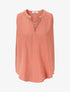 Top uni sans manches à détail stylisé - Corail - 1